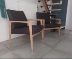 Set scandinavische zeteltje, Huis en Inrichting, Stoelen, Ophalen, Zo goed als nieuw, Bruin, Hout