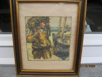 Aquarel Jacques de Chastellus  1894-1957 beschikbaar voor biedingen