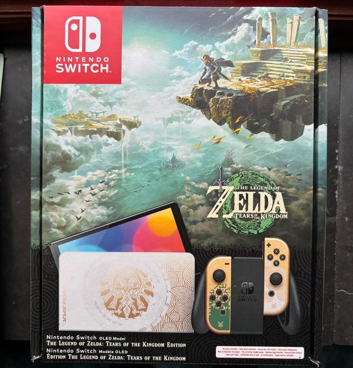 Nintendo Switch OLED: Tears of the Kingdom (limited edition), Games en Spelcomputers, Spelcomputers | Nintendo Switch, Nieuw, Switch OLED