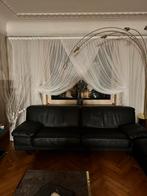 🛋️ Roche Bobois banken — zwart leer — 2 x 240 cm, Huis en Inrichting, Zetels | Zetels, Ophalen, Leer, Zo goed als nieuw, Élégant