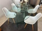 Table design en verre, Maison & Meubles, 150 à 200 cm, Cinq personnes ou plus, Design, Comme neuf