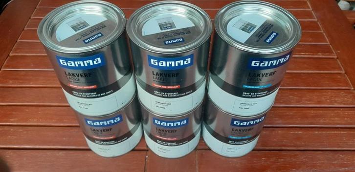 Lakverf voor binnen gebroken wit RAL 9010, Doe-het-zelf en Bouw, Verf, Beits en Lak, Nieuw, Lak, Minder dan 5 liter, Wit, Ophalen