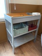 Ververstafel blauw-grijs, Kinderen en Baby's, Badjes en Verzorging, Ophalen, Gebruikt, Aankleedkussen, Overige merken