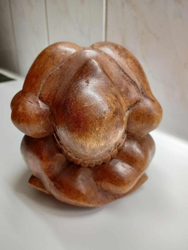 Hardhouten handgesneden ORANG MALU Yogiman., Antiek en Kunst, Kunst | Beelden en Houtsnijwerken, Ophalen of Verzenden