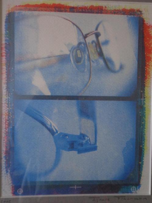 ongewone zeefdruk Ignace Fransman brilleglazen uit 2002, Antiek en Kunst, Kunst | Litho's en Zeefdrukken, Ophalen of Verzenden