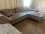 Zetel plus poef, Huis en Inrichting, Zetels | Zetels, Ophalen, 250 tot 300 cm, Gebruikt, Hoekbank