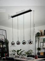 Suspension lampe métal/verre/ fumé neuve, Huis en Inrichting, Lampen | Hanglampen, Ophalen, Nieuw, Glas, 50 tot 75 cm