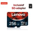 256 GB SD Geheugenkaart MicroSD A1 U3 Class 10 V60 + Adapter, Audio, Tv en Foto, Foto | Geheugenkaarten, Nieuw, Ophalen of Verzenden