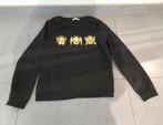 Zwarte sweater met aapjes ongedragen, Comme neuf, Noir, Taille 42/44 (L), Enlèvement ou Envoi