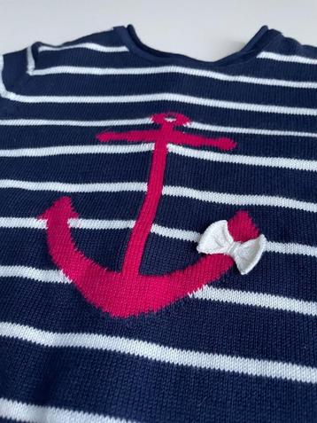 Baby trui met marine motief voor meisje beschikbaar voor biedingen