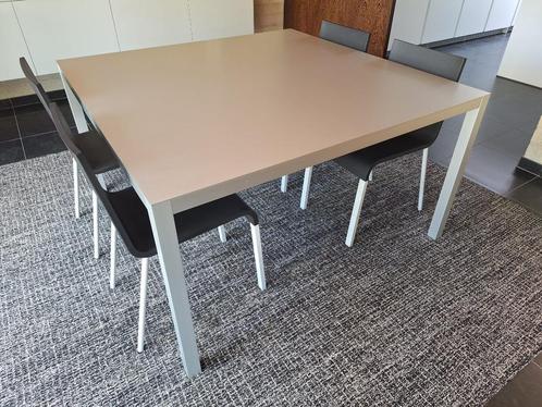 MDF Italia 'LIM' tafel alu, Huis en Inrichting, Tafels | Eettafels, Zo goed als nieuw, 100 tot 150 cm, 100 tot 150 cm, Vijf personen of meer