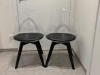 Stoelen (doorzichtig), Gebruikt, Twee, Zwart, Modern