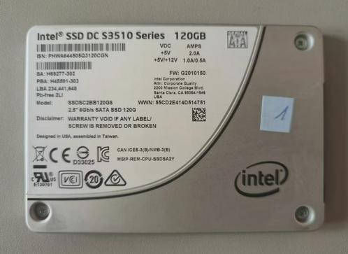 Intel SSD SATA 120GB, Computers en Software, Harde schijven, Gebruikt, SSD, SATA, Ophalen of Verzenden