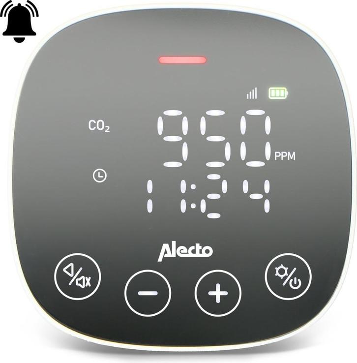 Alecto CO2 Meter NDIR sensor luchtvochtigheidsmeter (nieuw), Doe-het-zelf en Bouw, Meetapparatuur, Nieuw, Overige meters, Ophalen of Verzenden