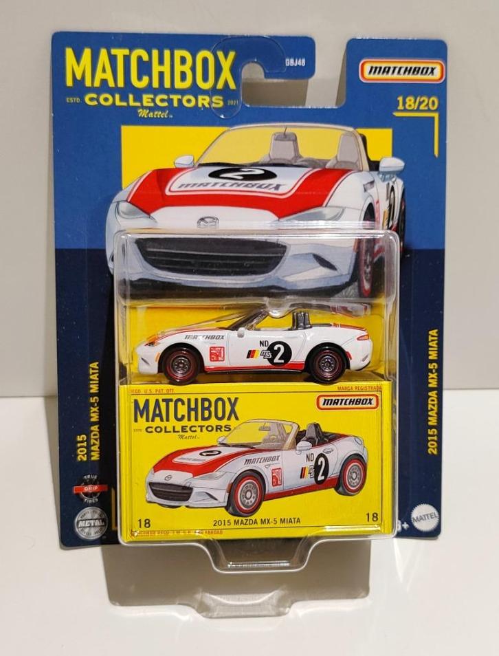 Matchbox Collectors 2015 Mazda MX5 Miata nr18 (2022), Hobby en Vrije tijd, Modelauto's | Overige schalen, Ophalen of Verzenden