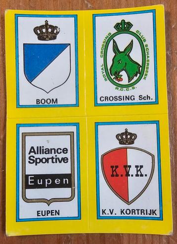 Panini Football 75 nr 349 Badge Boom/Crossing/Eupen/Kortrijk beschikbaar voor biedingen