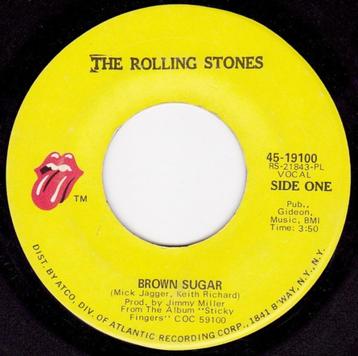 7"  The Rolling Stones ‎– Brown Sugar  