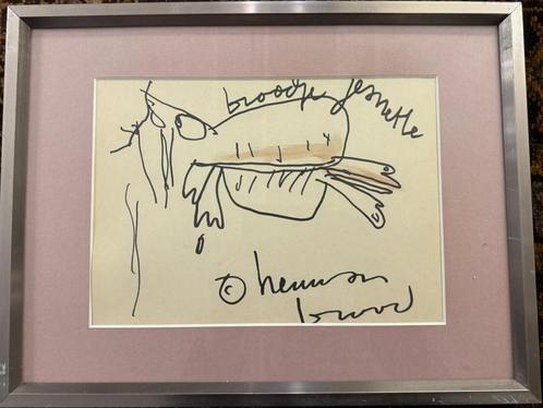 3 stift Tekeningen Herman Brood   Herman Brood Papa Zoekt St, Antiek en Kunst, Kunst | Schilderijen | Klassiek, Ophalen