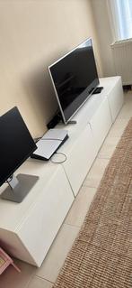 IKEA TV-meubel Besta Wit, Maison & Meubles, Enlèvement, Comme neuf