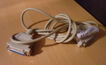 Grijze 25-pins sub-D kabel female female 1,8 m Printerkabel  beschikbaar voor biedingen