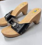 Dr Scholls italian made Hak hakken Hout houten - maat 38, Ophalen of Verzenden, Schoenen met lage hakken