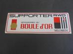 Sticker supporter RWDM Molenbeek Boule D'or, Nieuw, Sport, Ophalen of Verzenden
