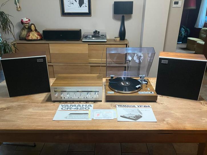 Yamaha cr-420 + Yamaha yp-b4 + sony speakers, TV, Hi-fi & Vidéo, Amplificateurs & Ampli-syntoniseurs, Stéréo, Yamaha, Enlèvement