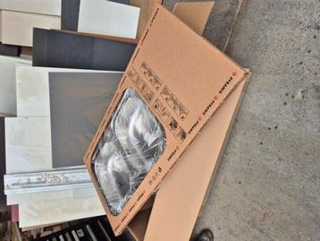 nieuwe dubbele spoelbak met sifon en crepine  beschikbaar voor biedingen