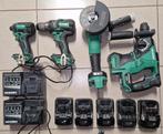 HIKOKI SET, Bricolage & Construction, Outillage | Foreuses, 600 watts ou plus, Comme neuf, Enlèvement, Vitesse variable