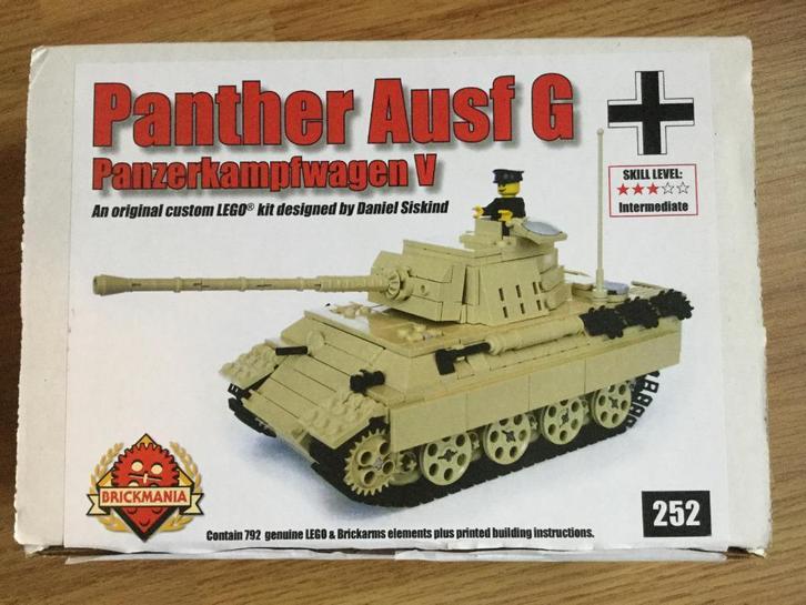 Lego Brickmania 252: PzKfw V Ausf G Panther (Tan), Kinderen en Baby's, Speelgoed | Duplo en Lego, Nieuw, Lego, Complete set, Ophalen of Verzenden