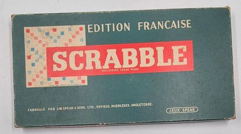 Vintage SCRABBLE-spel 1948 & 1954 — J.W. Spear & Sons — Edit, Hobby en Vrije tijd, Gezelschapsspellen | Bordspellen, Ophalen
