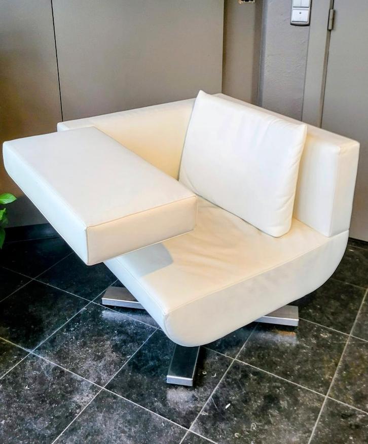 Jori design zetel / loungestoel, Maison & Meubles, Fauteuils, Utilisé, Métal, 50 à 75 cm, Moins de 75 cm, Enlèvement