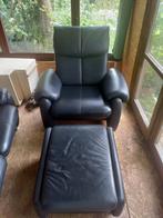 Relax fauteuil 1, 2 en 3-zit in leer. Moderne stijl., Leer, Ophalen of Verzenden, Zo goed als nieuw