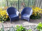 2 stoelen Vincent Sheppard, Huis en Inrichting, Stoelen, Ophalen, Twee, Blauw, Riet of Rotan