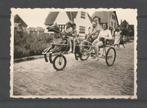 Antieke foto Knokke -+ 1940 paarden trapfiets, Gebruikt, Verzenden, Foto, 1940 tot 1960