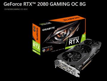 Gigabyte GeForce RTX 2080 GAMING OC 8G, Computers en Software, Videokaarten, Ophalen, PCI-Express 3, Gebruikt, Nvidia