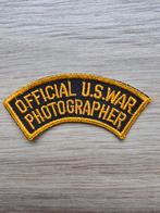US WW2 Official US War Photographer patch, Verzamelen, Ophalen of Verzenden