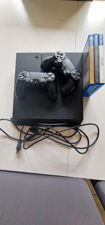 PS4 500Go + 2 manettes + 3 jeux, Enlèvement ou Envoi, Neuf