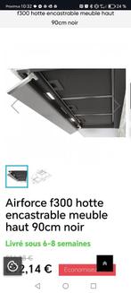 Hotte airforce 90cm, Elektronische apparatuur, Afzuigkappen, Ophalen of Verzenden, Zo goed als nieuw