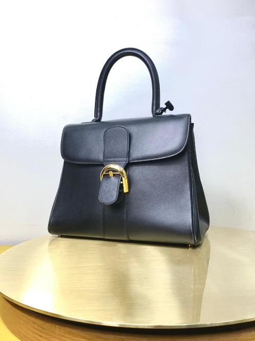 Delvaux Brillant MM Jumping Noir in topstaat!, Handtassen en Accessoires, Tassen | Damestassen, Zo goed als nieuw, Handtas, Zwart