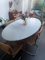 Table à manger ovale pour 6 personnes, Maison & Meubles, Tables | Tables à manger, 150 à 200 cm, Cinq personnes ou plus, Scandinavisch