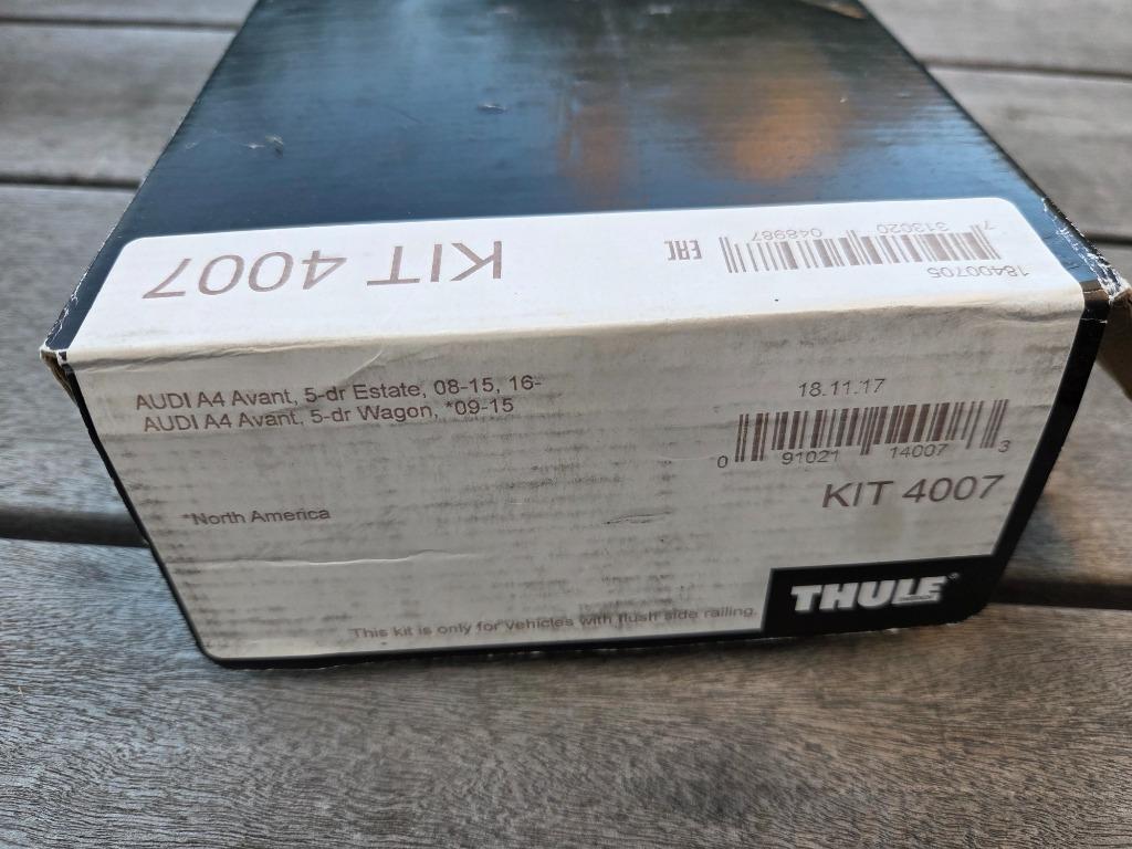 ② Thule Kit 4007 (Audi A4 Avant (B8)) — Porte-bagages — 2ememain