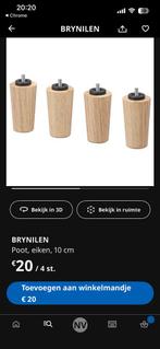 Poten 10 cm boxspring ikea 8 stuks, Huis en Inrichting, Ophalen, Gebruikt