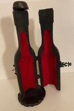 Flessenhouder/houten kistje in de vorm van een fles/Ecri, Ophalen, Gebruikt, Minder dan 5 flessen, Minder dan 50 cm