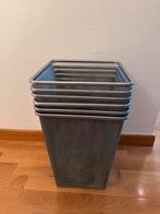 6 x metalen vuilnisbakken, Ophalen, Zo goed als nieuw