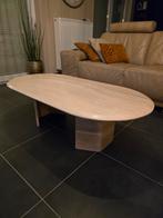 Salontafel in travertijn, Huis en Inrichting, Tafels | Statafels, Ophalen, Gebruikt