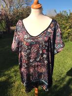 XL kleurrijke blouse met korte mouw MS mode, Ophalen of Verzenden, Zo goed als nieuw, Maat 46/48 (XL) of groter