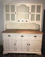 long island witte vitrinekast, Ophalen, Gebruikt, 100 tot 150 cm, Landelijke stijl