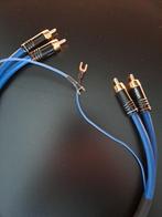 HQ kabel voor phono met aarding 0,50m, Ophalen of Verzenden, Zo goed als nieuw