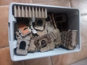 GROTE Collectie bouw elementen voor playmobil middeleeuwen beschikbaar voor biedingen